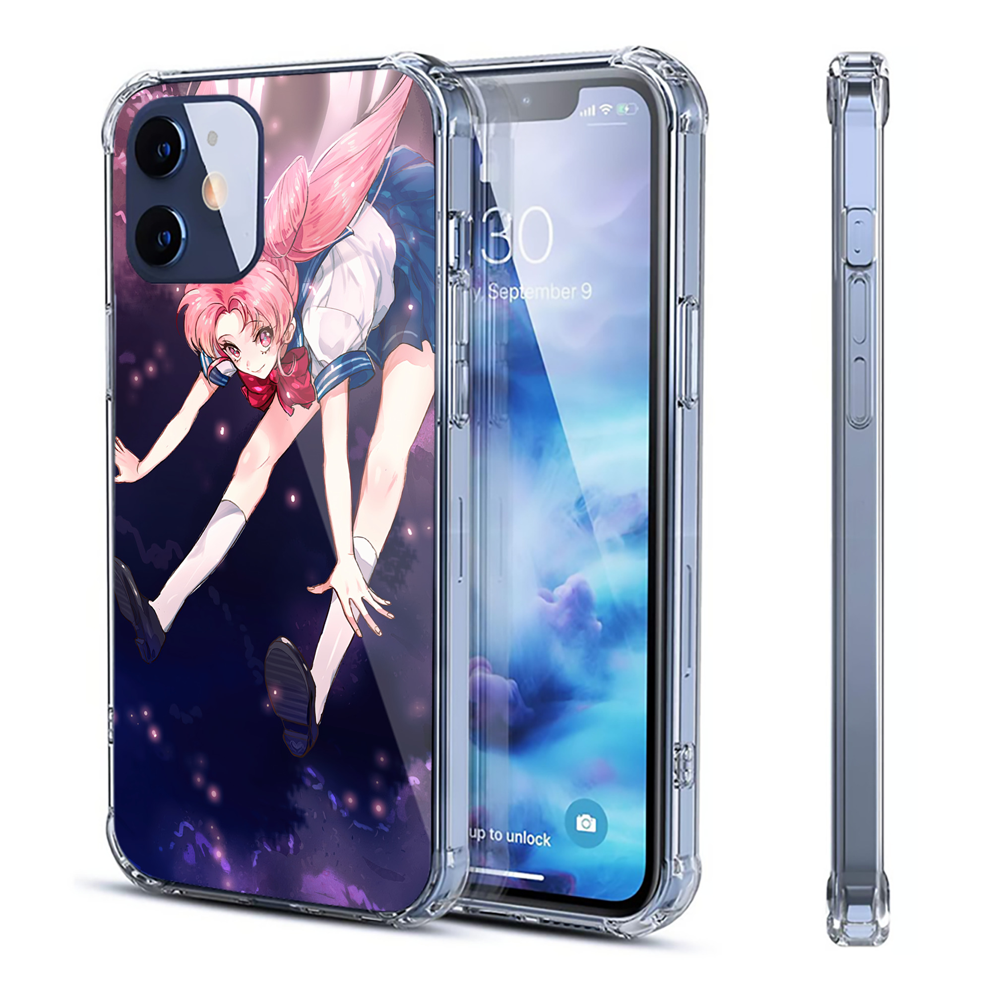 （画像用） 美少女戦士セーラームーン Sailor Moon 【iPhone 12シリーズ対応】透明スマホケース（クリアソフトケース）